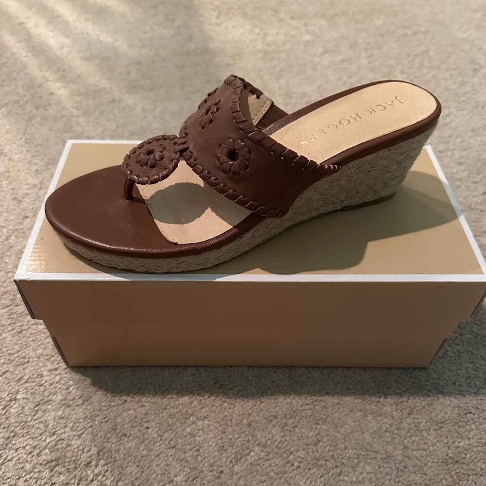 NWOT Jack Rogers Wedge Slide Espadrille